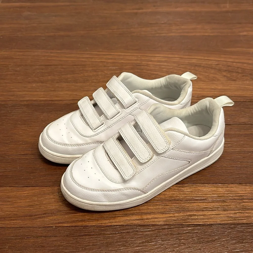 H&M Boys White Velcro Sneakers Kids Casual School Shoes EUR 34 US 2.5